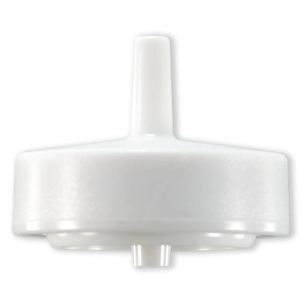 DRIP CHAMBER COVER W/ 1 WAY FOR 3.0mm ID TUBE - WHITE PVC