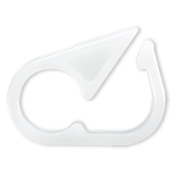 CLAMP ON/OFF POUR TUBE Ø 1.0x2.0mm - POM NATUREL