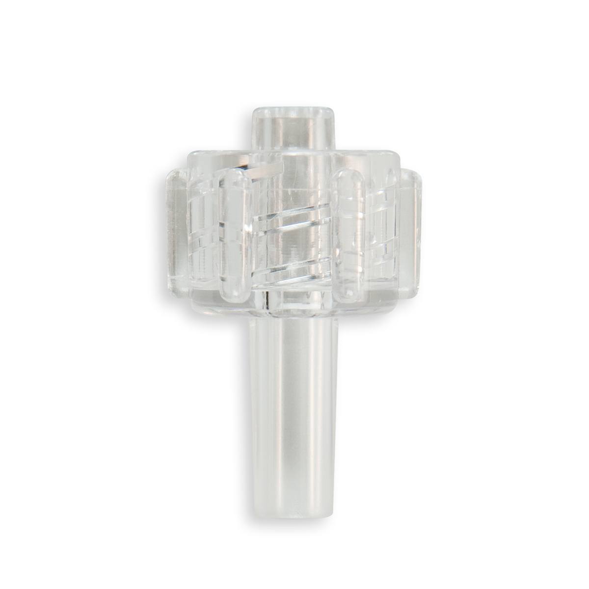 LUER LOCK MALE A AILETES POUR TUBE ØI 3.8mm - PC TRANSP