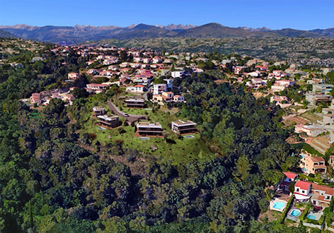 Projet de lotissement de 5 villas, à Saint-Laurent-du-Var.