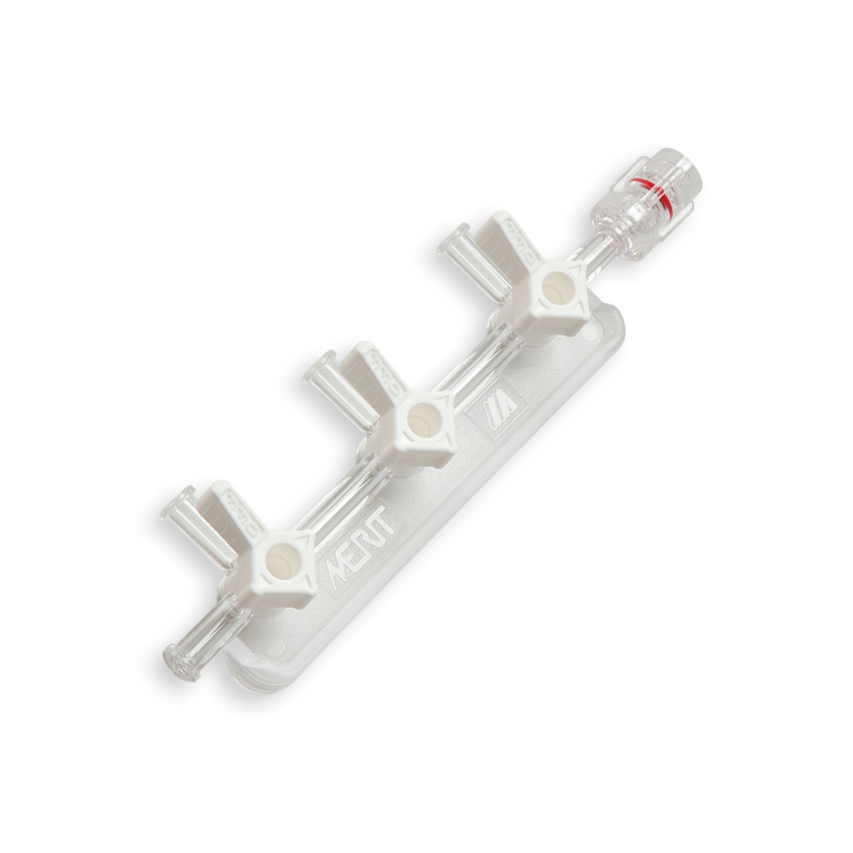 RAMPE 3 ROBINETS 3V (BLANC) OFF LLMMO A GAUCHE - PC TRANSP.