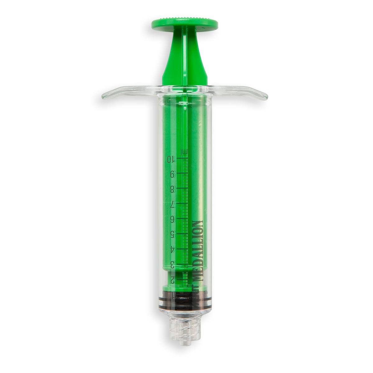SERINGUE 10 mL TYPE MEDALLION - LLM - PC ABS SI VERT