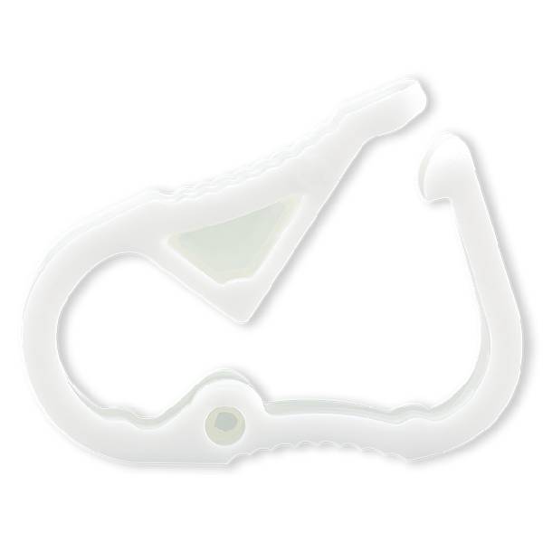 CLAMP ON/OFF POUR TUBE ØE 2.0-5.5mm - PP BLANC