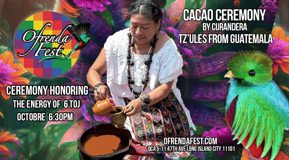 Mayan Cacaco Ceremony Honoring the Energy of 6 Toj