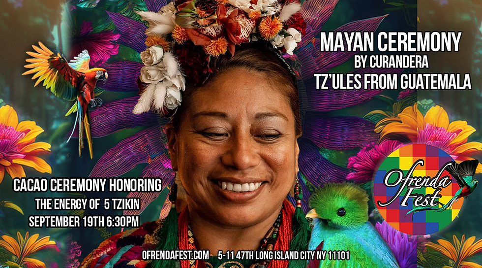 Mayan Cacaco Ceremony Honoring the Energy of 5 Tz'ikin