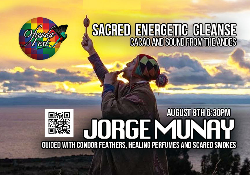 Sacred Energetic Cleanse with Cacao and Sound from Andes of Peru.