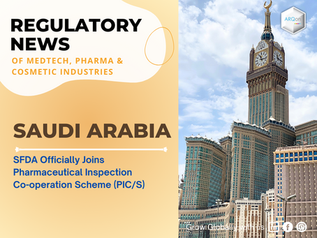 Saudi Arabia: SFDA Officially Joins PIC/S