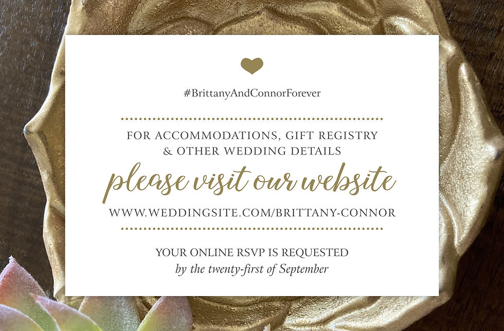 Thumbnail: Please Visit Our Wedding Website Cards