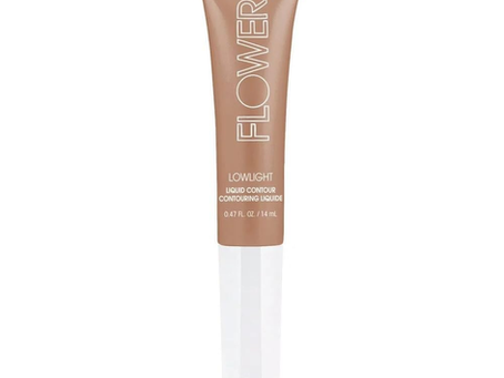 FLOWER BEAUTY Lowlight Liquid Contour - Natural Finish + Buildable Coverage - Built-In Cusion Applicator (Toasty)