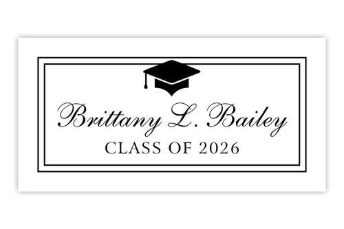 2026 grad cards Class of 2026 Graduate Yard Card Sign Keepsakes in Solid Colors with G