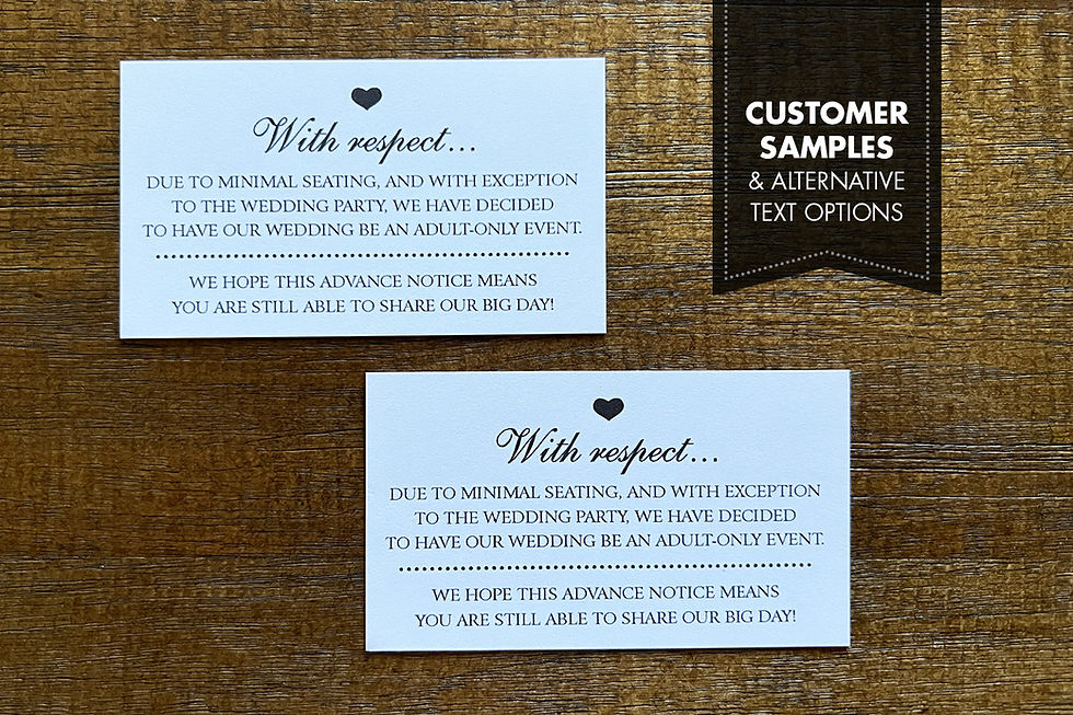 Thumbnail: Adults Only Wedding Cards