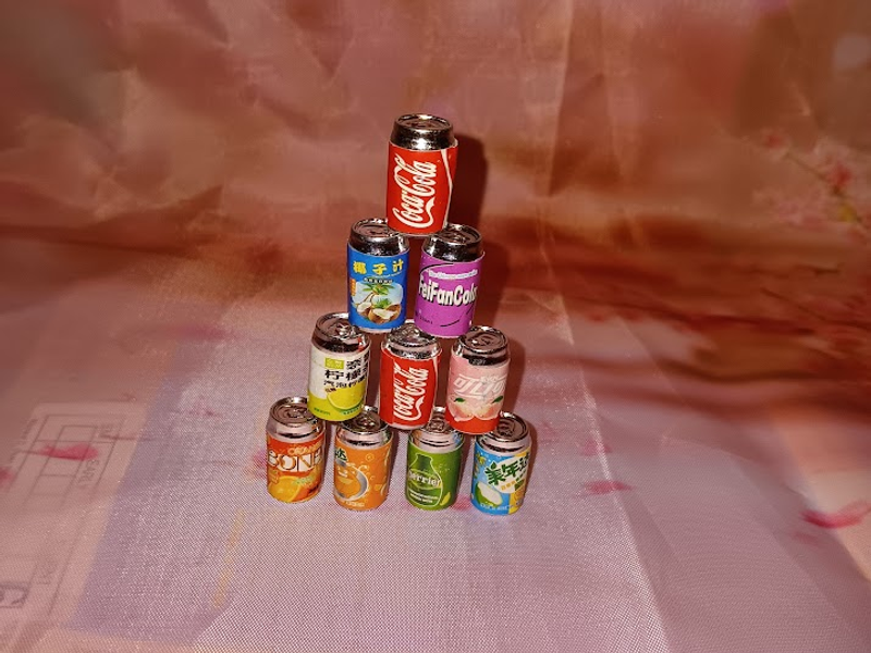 10pcs Soda Can Mini Charms Decoden 4 Types