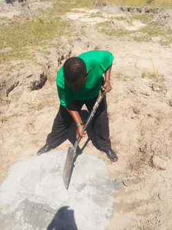 Ba Weston mixing cement