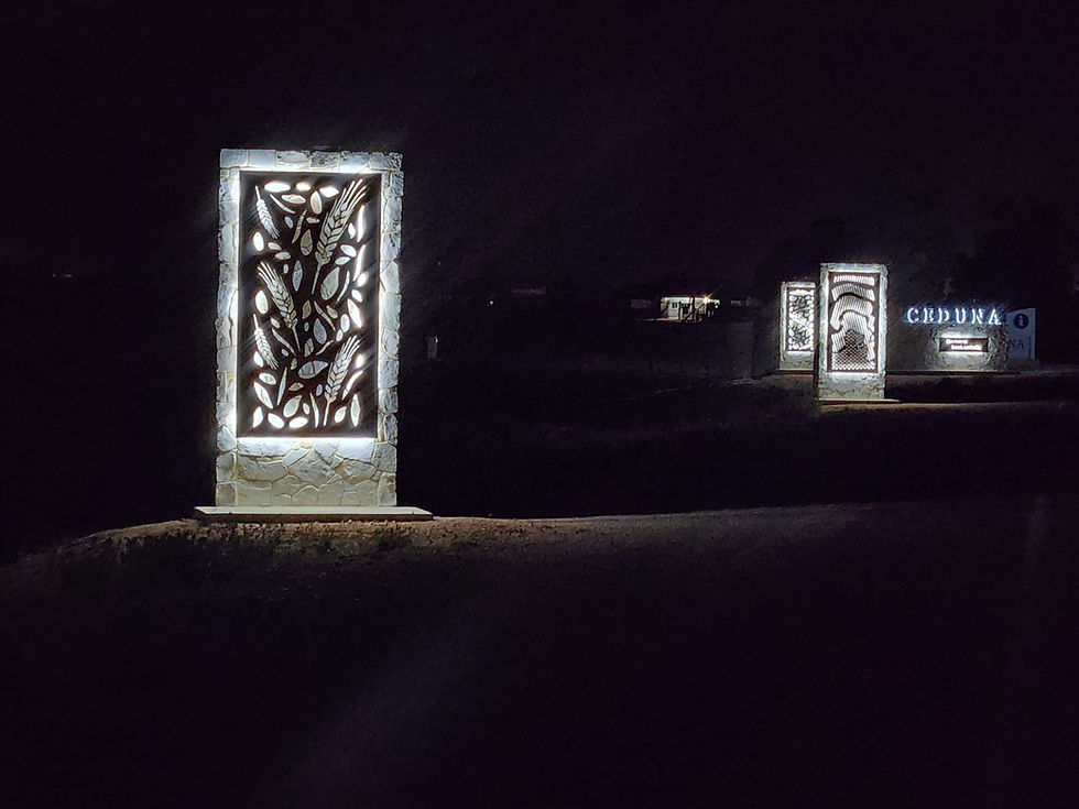 Lighting Install - Ceduna Entrance Signs