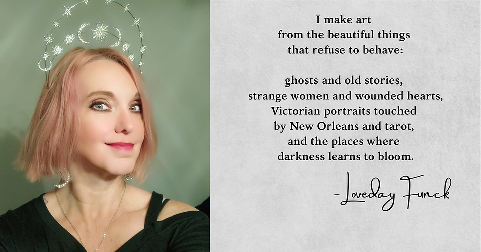 I make art from the beautiful things that refuse to behave ghosts, old stories, strange wo