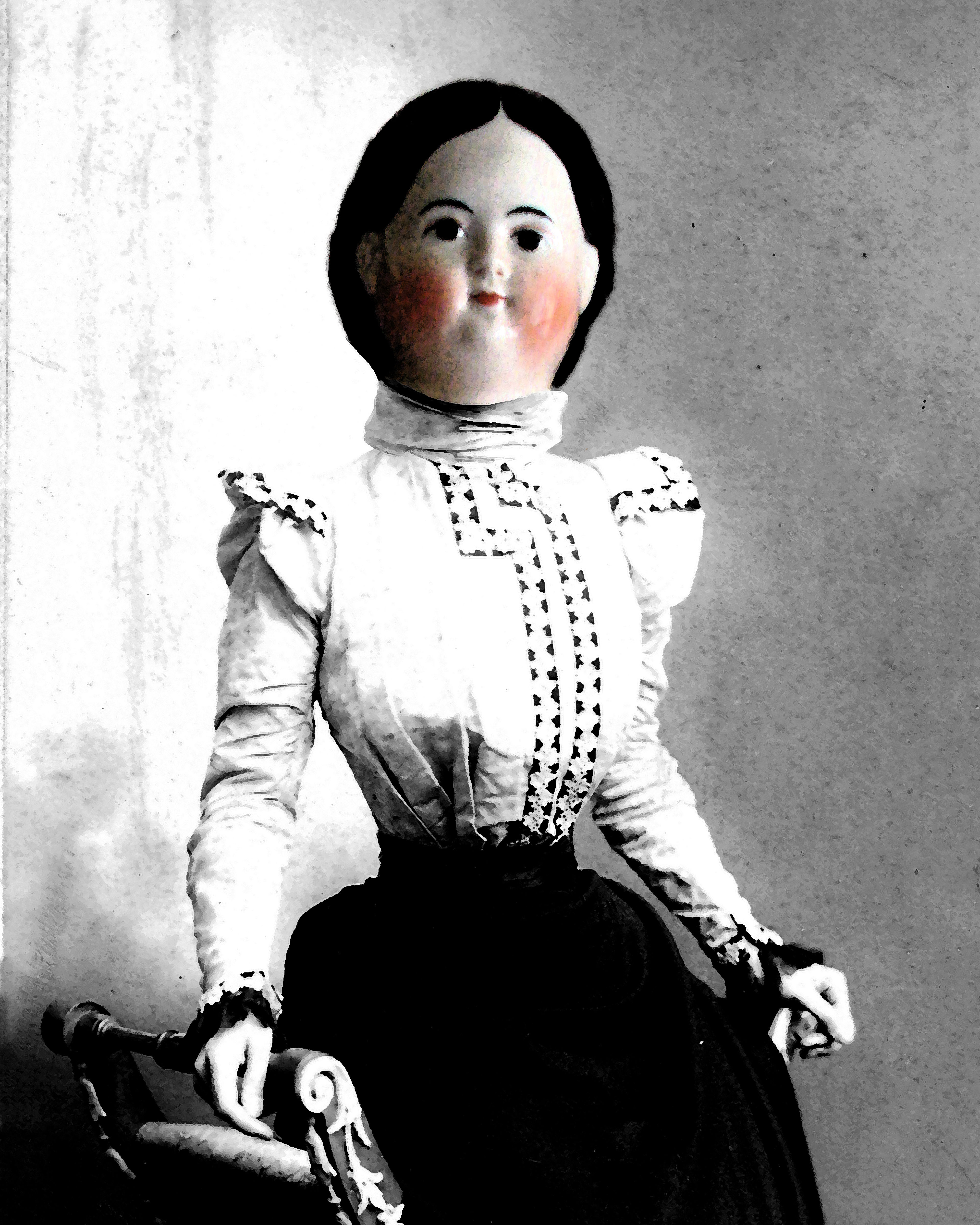 Victorian China Doll in the latest Corset Fashion