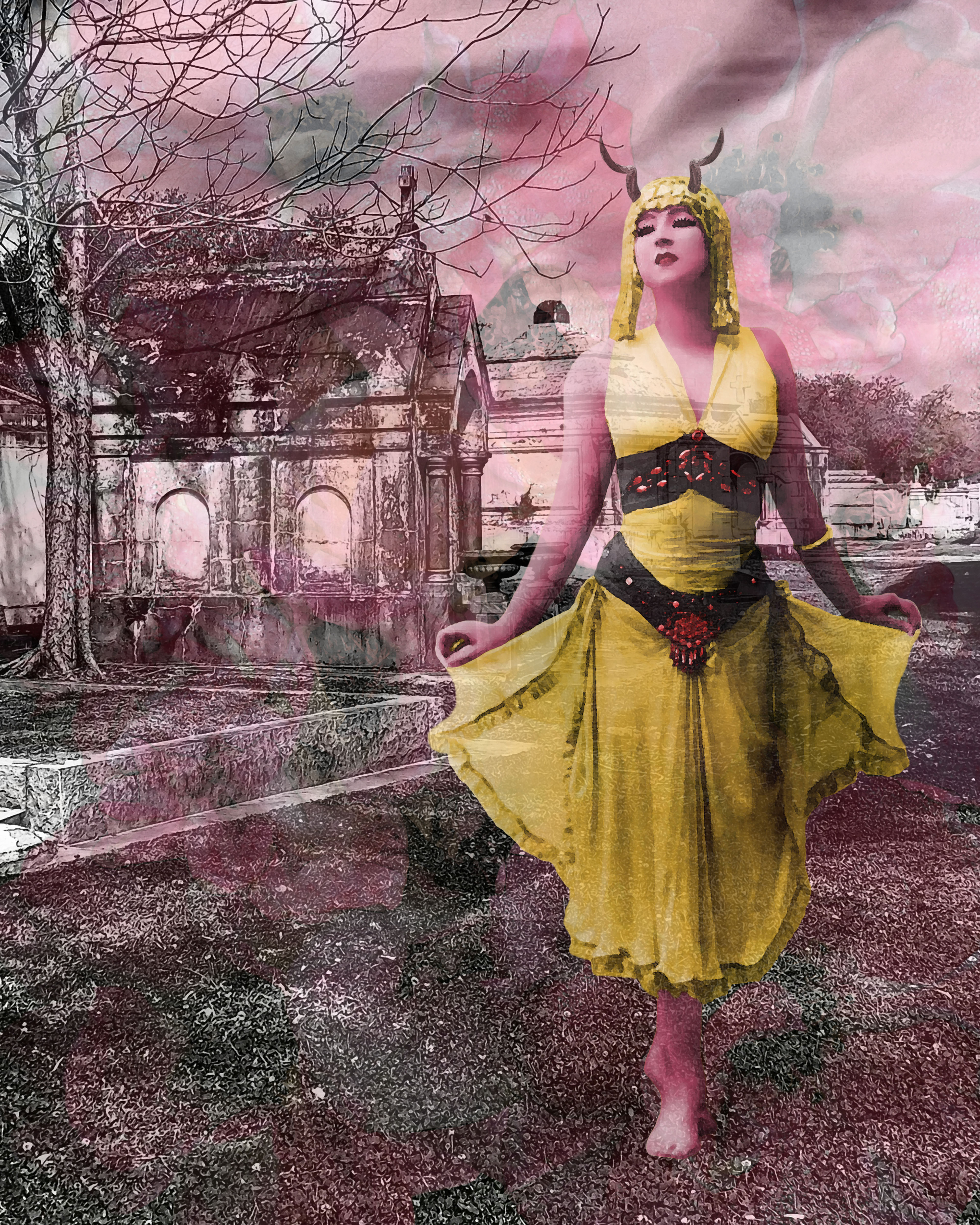 Fallen Angel in the New Orleans City of the Dead