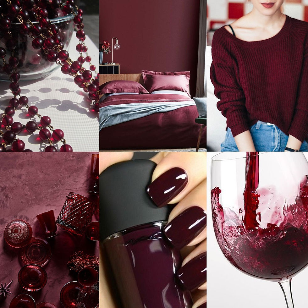 moodboard vermelho vinho cores lovers