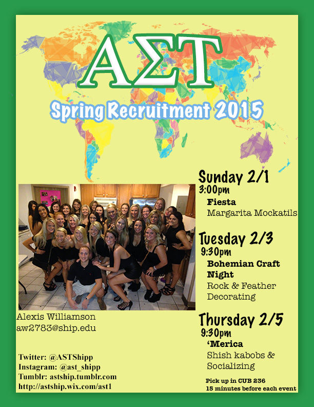 Spring 2015 Recruitment Flyer