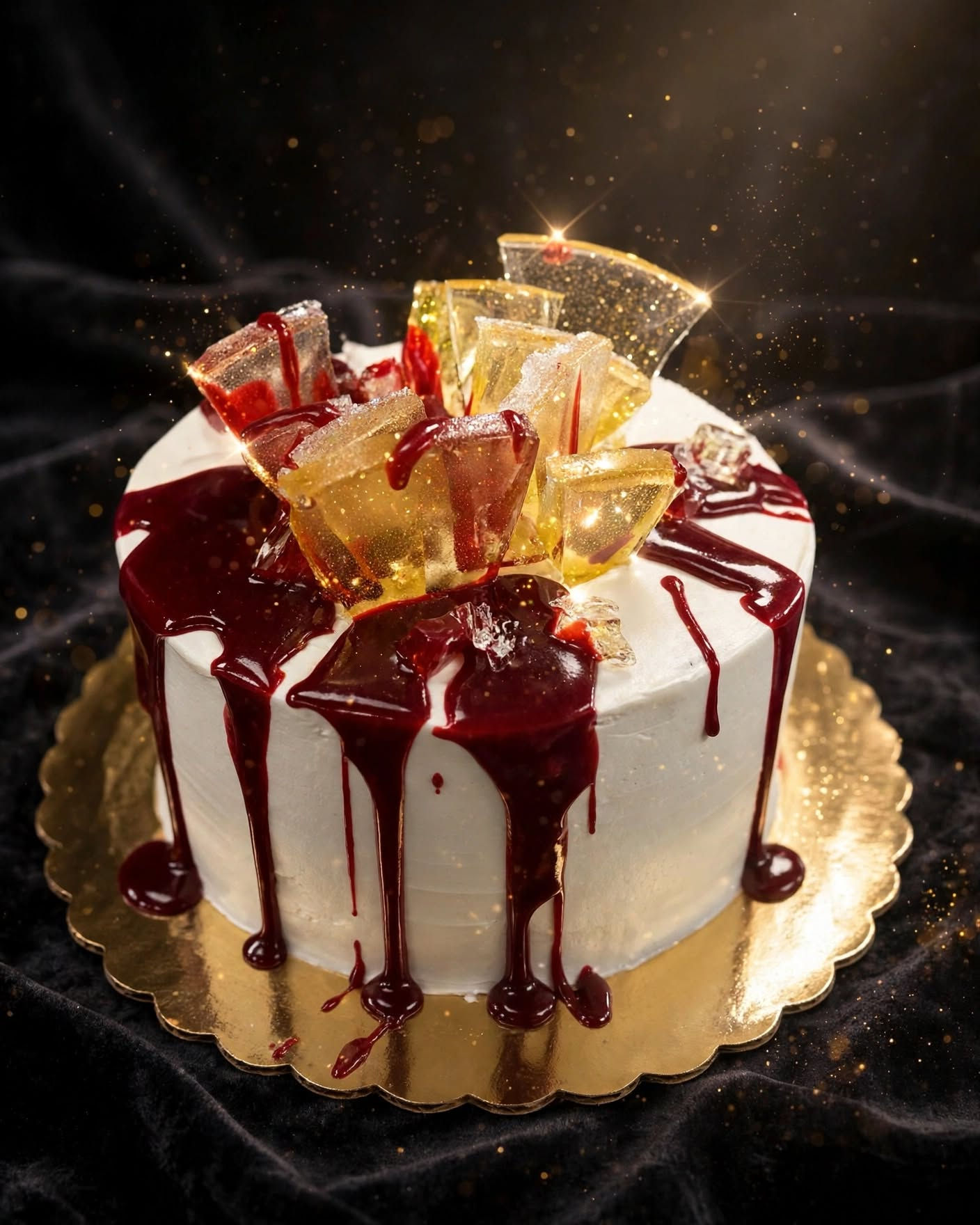 Vegan Broken Glass Cake