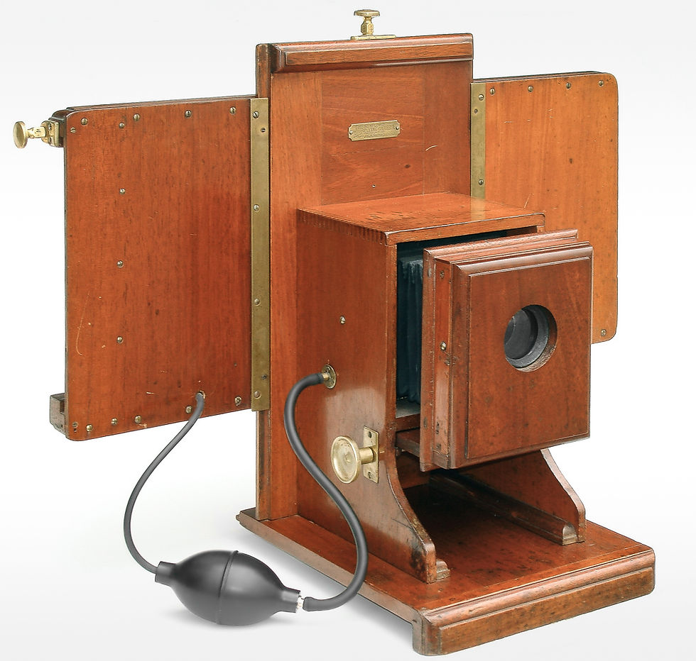 Smith (Jas. H.) & Co. Sunflower Multiplying Camera. Unusual multiplying camera for making 6, 8, 12, 18, 24, or 36 small negatives on one 5 x 7 inch plate. c.1903.