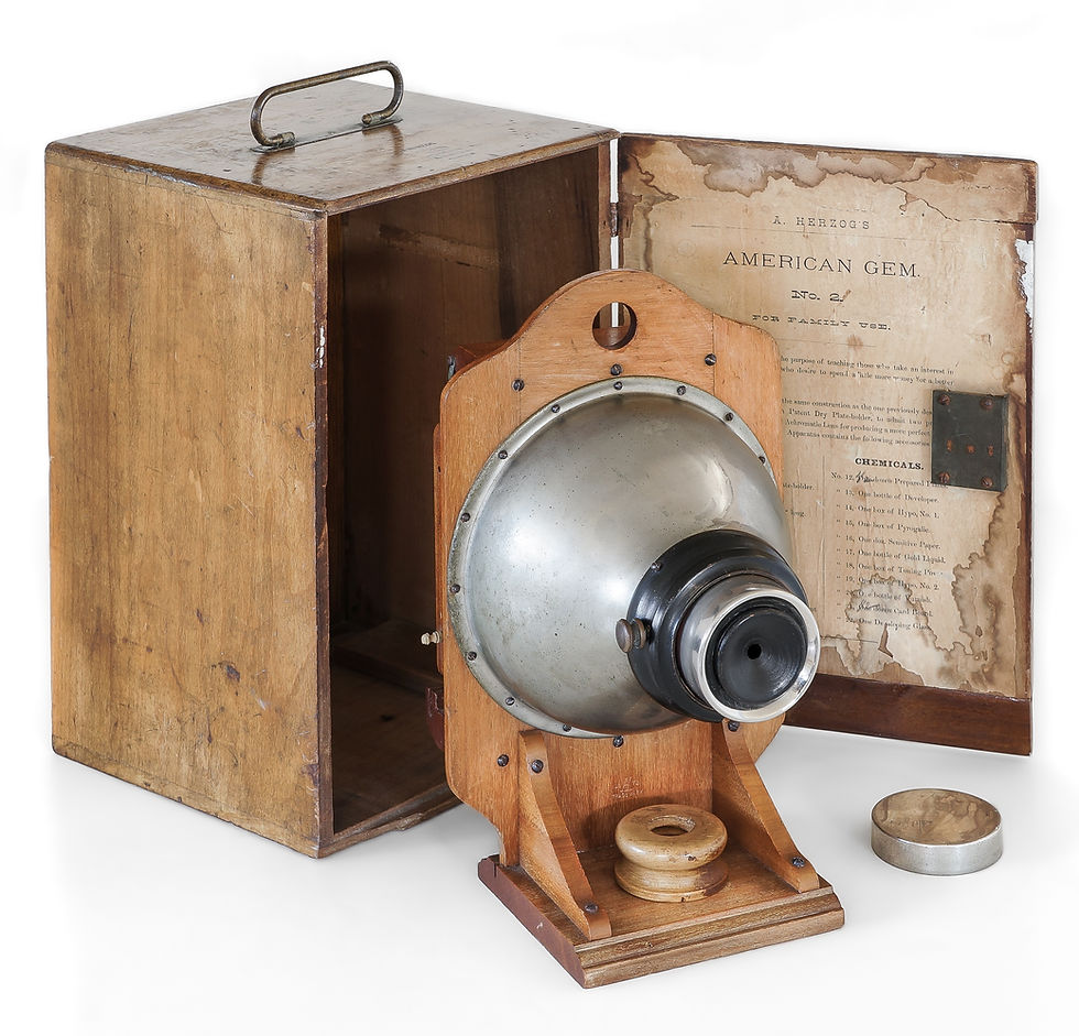 Herzog's American Gem No.2, 1881, created as a toy camera for education.