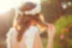 Bride with Flowers in Hair