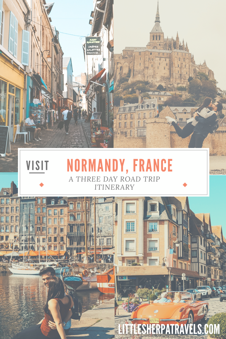 Three day road trip itinerary Normandy France