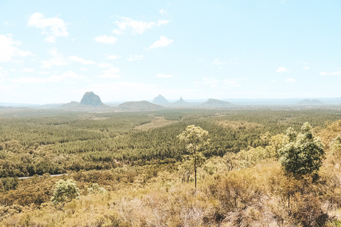 Wild Horse Mountain scenic lookout sunshine coast glass house mountains