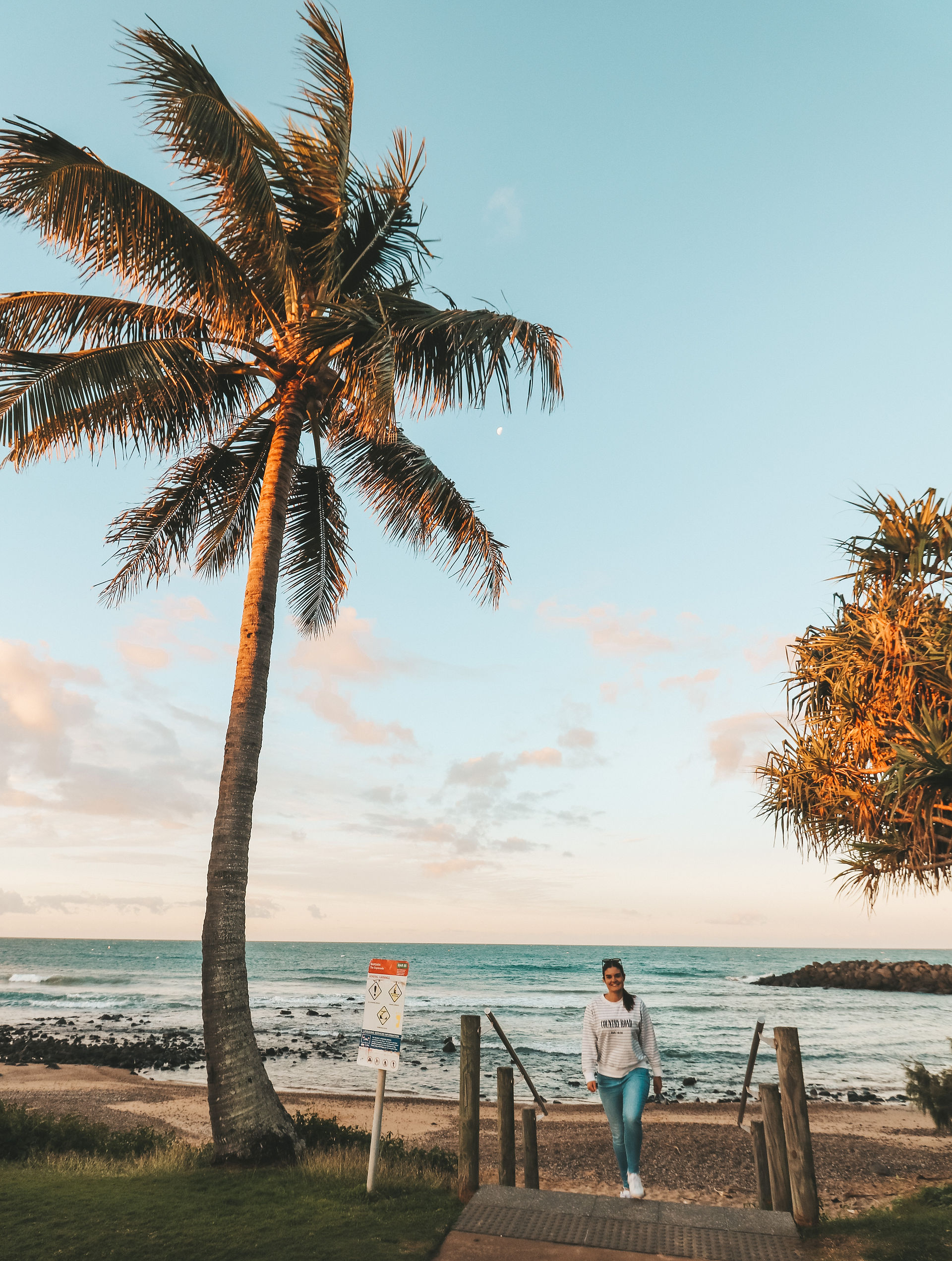 Bargara Beach, Sunset coastal trail, Bundaberg, Queensland