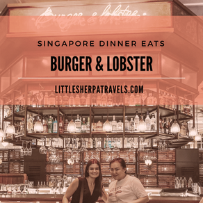 Burger & Lobster at Raffles hotel Singapore: Can't choose one? Choose Both!