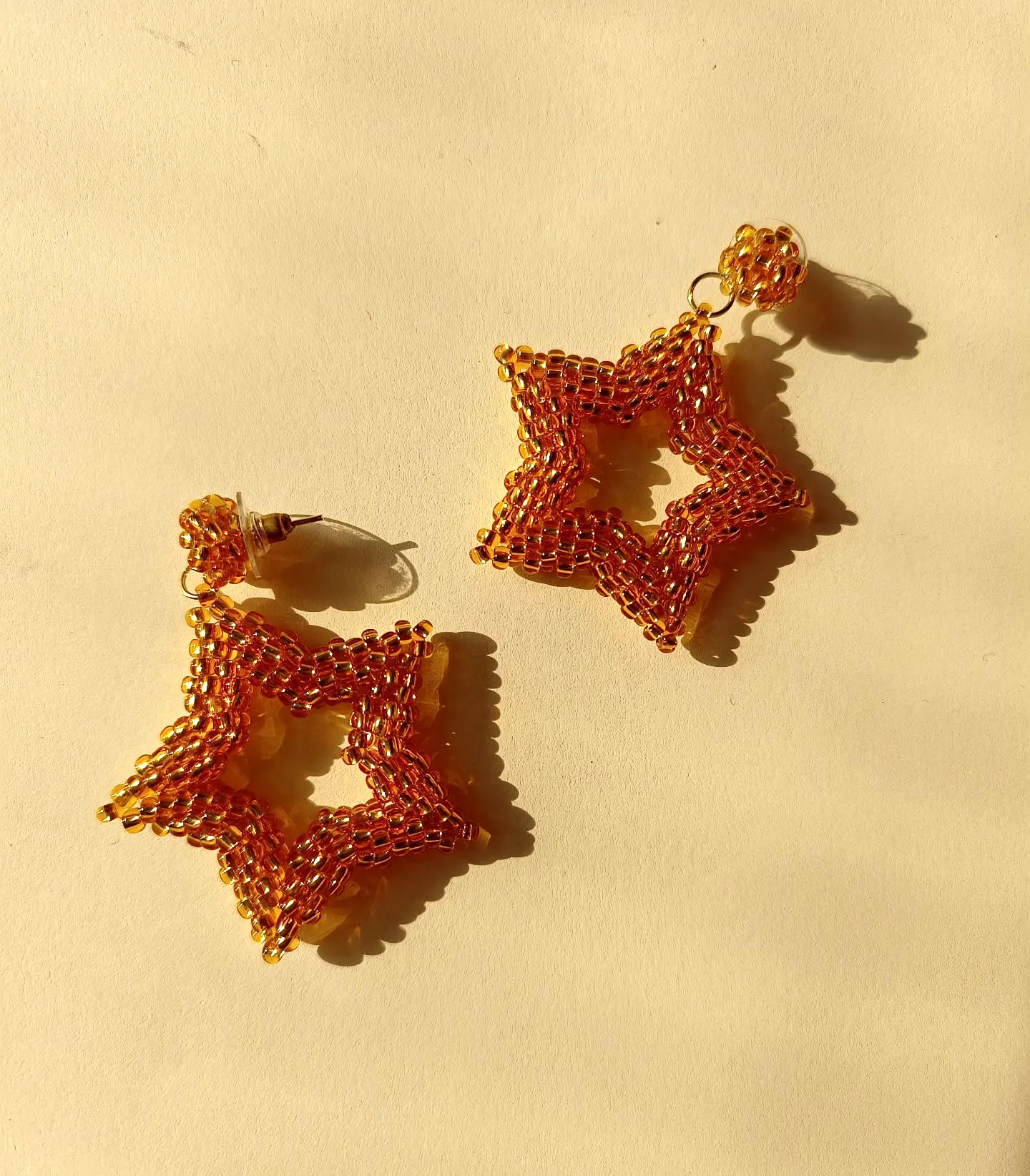 Golden Star Danglers