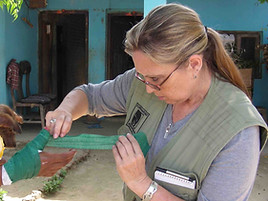 Barbara Vincent elephant veterinary technician