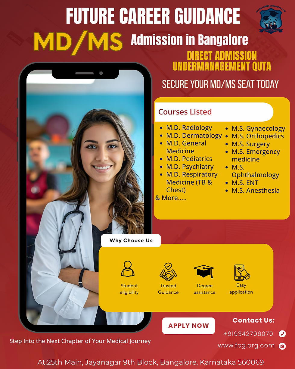Medical PG Admission in Bangalore