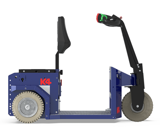 Trattore elettrico da traino Zallys K4 - Vista laterale