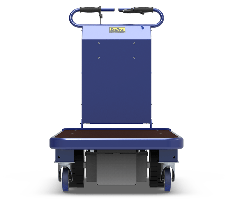 battery powered flatbed cart front view