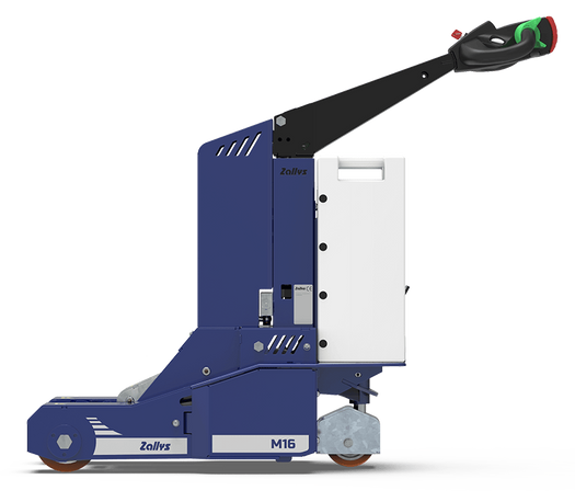 Trainatore elettrico Zallys M16 con sollevamento idraulico - Vista laterale