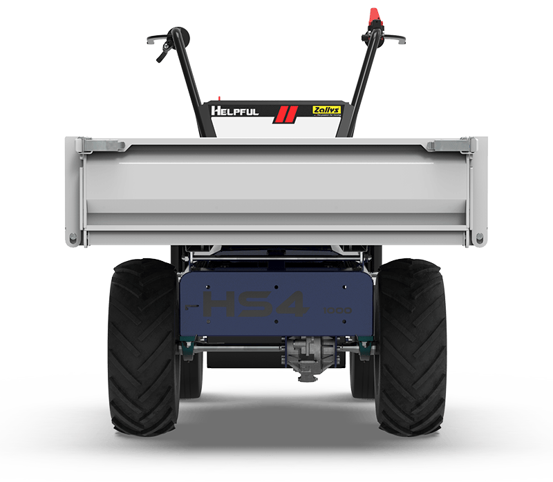 four wheel electric farm transporter rear reference image