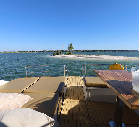 main deck of a yacht