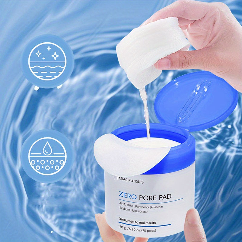 Thumbnail: 70PCS Hyaluronic Acid Cleansing and Makeup Remover Pads,Cotton Pad MakeupRemover