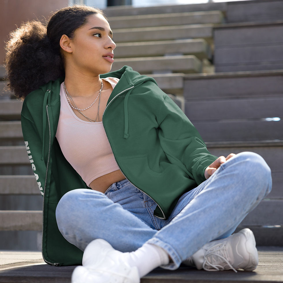 Thumbnail: Certified Nuisance Unisex fleece zip up hoodie