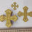 Thumbnail: Set of 14 embroidered crosses for Priest's vestments in gold - 14 Crosses