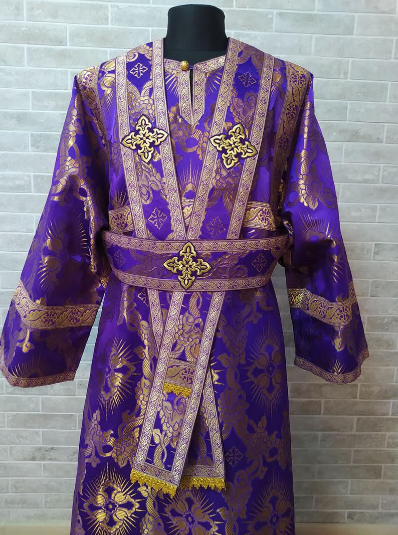Thumbnail: Subdeacon's vestment - Orthodox Vestment for subdeacon - Subdeacon's sticharion