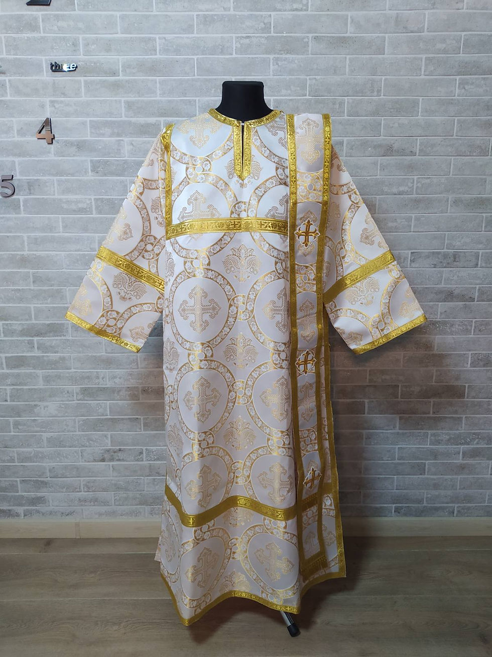 Thumbnail: Deacon's vestment - Orthodox sticharion - Orthodox Vestment - Deacon's set