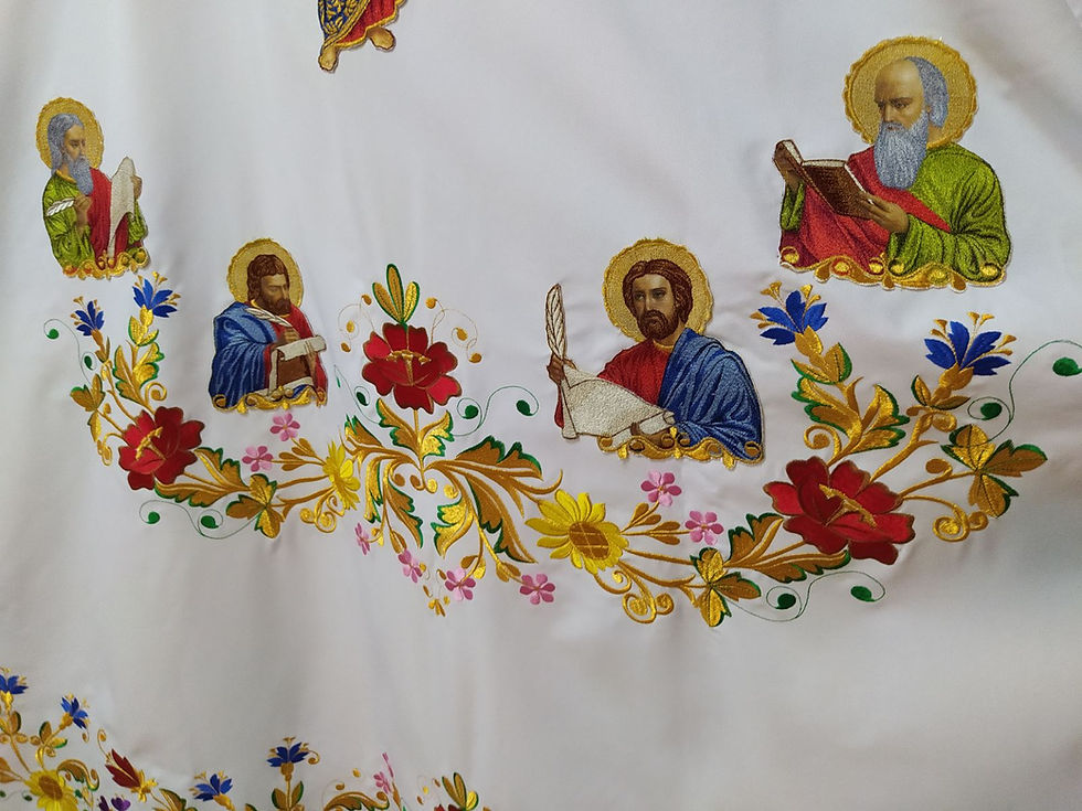 Thumbnail: Embroidered Greek style vestment - Priest robe - Orthodox priest robe