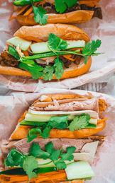 Various Banh Mi Sandwiches