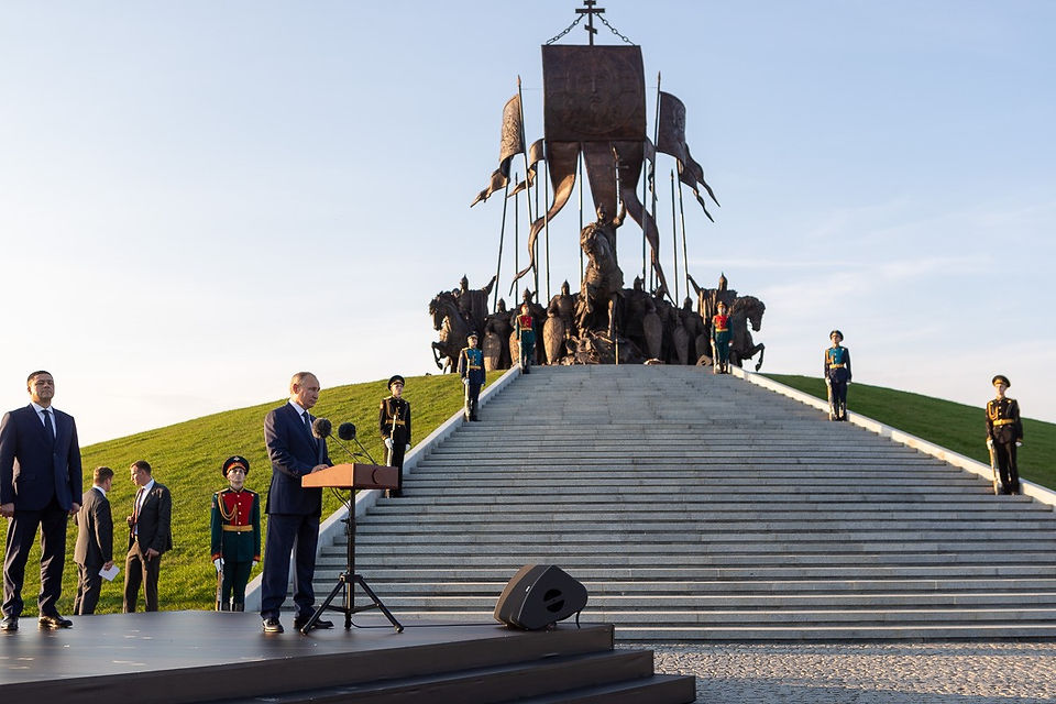 В.В.Путин на открытии мемориального комплекса