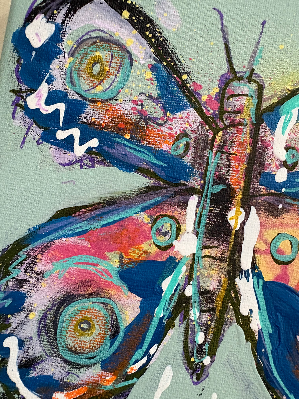 Thumbnail: Mini Abstract Butterfly - Sage