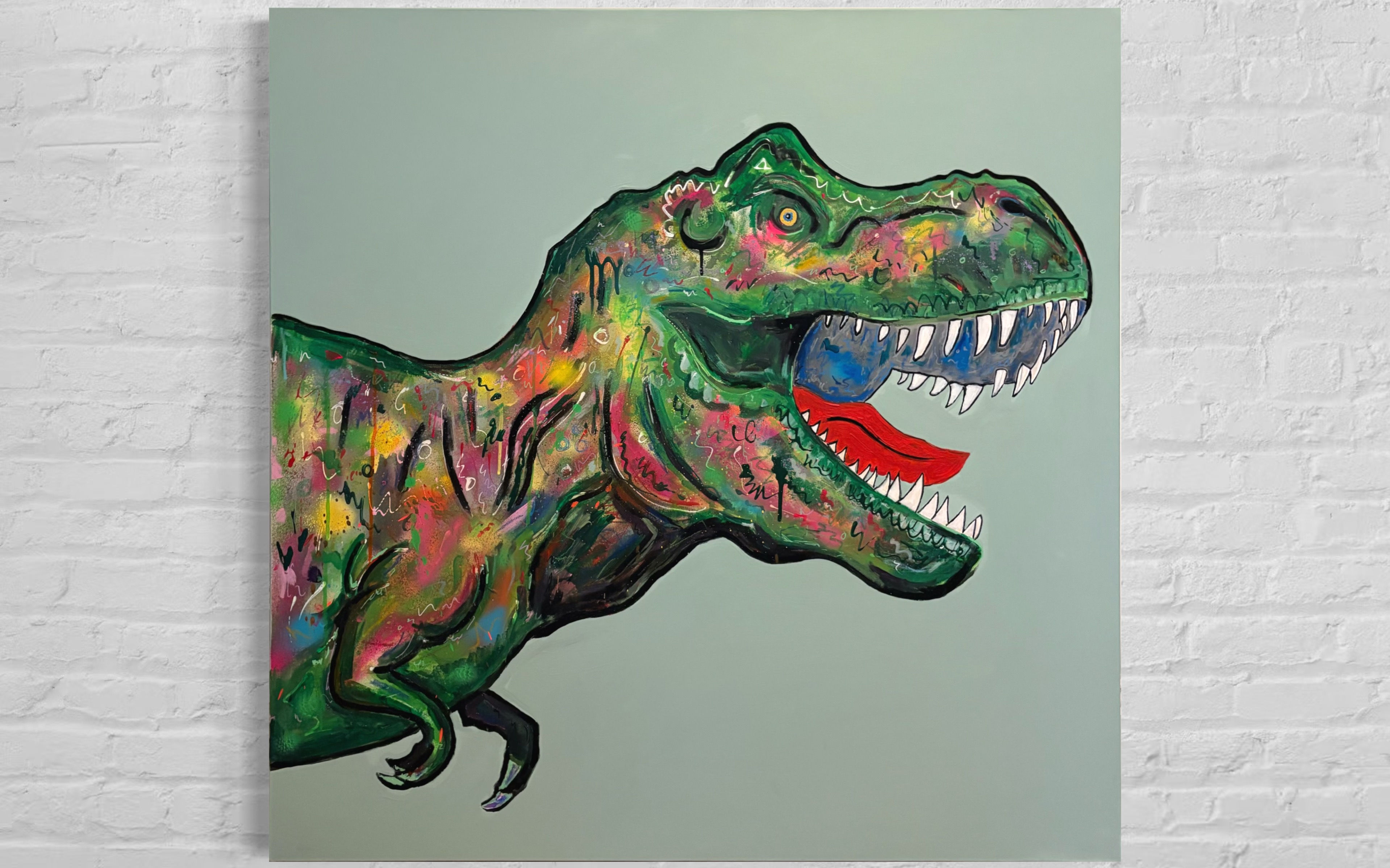 Rex - Print on artist proof Matt paper 100x100cm