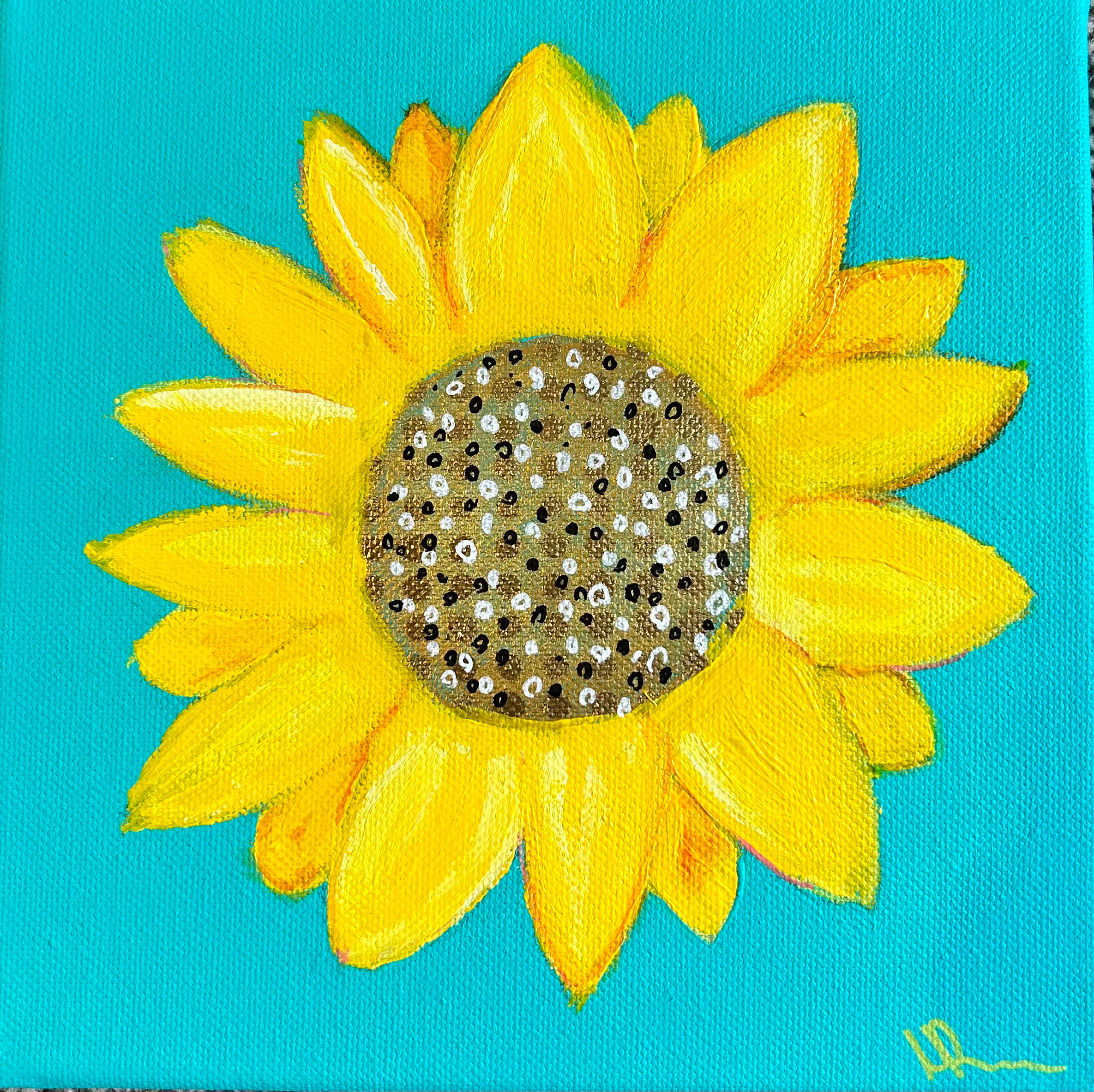 Sunflower painting 